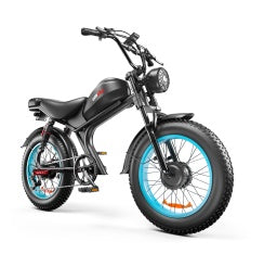 Dual-Drive Electric Bike | 48V 2000W Twin Motor, 23Ah Battery, 55-70KM Range