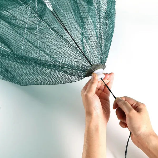 Foldable Fishing Bait Trap Net – 6-Sided, 360° Entry for Fish, Shrimp & Crab