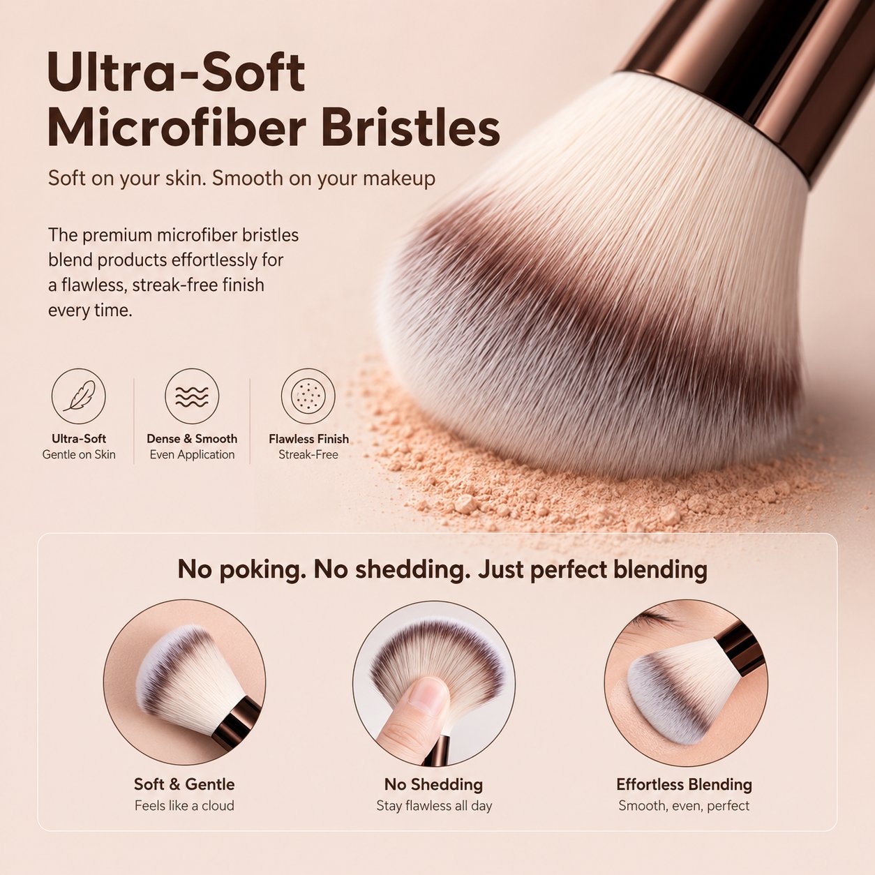 üíÑ‚ú® Professional Makeup Brush Set - Perfect for Women & Girls