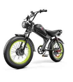 Dual-Drive Electric Bike | 48V 2000W Twin Motor, 23Ah Battery, 55-70KM Range