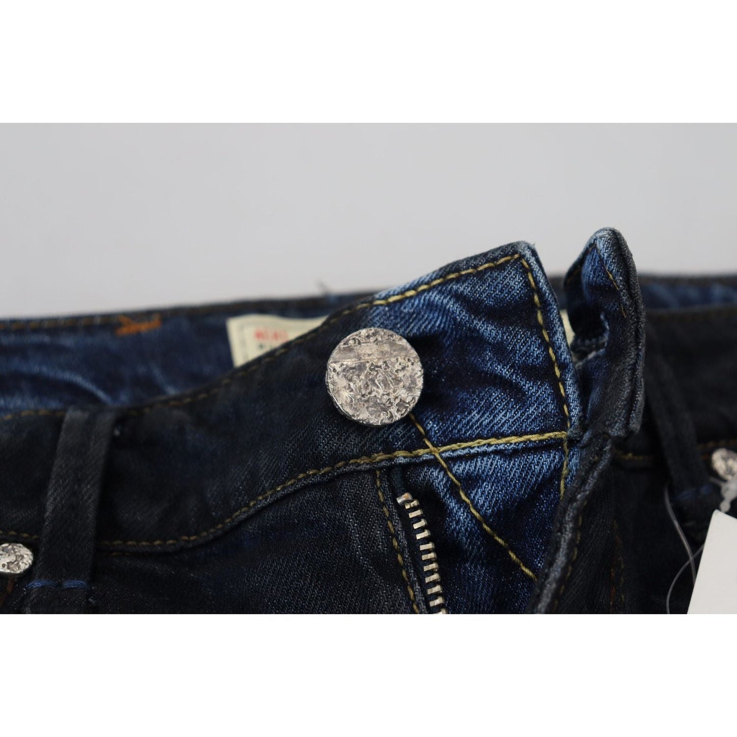 Acht Blue Cotton Low Waist Slim Fit Women Casual Jeans