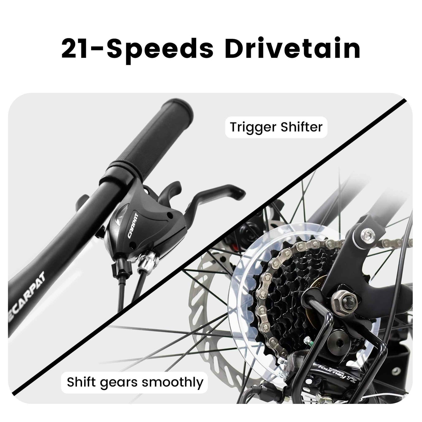 27.5" Full-Suspension Mountain Bike | 21-Speed, Mechanical Disc Brakes & Dual Shock Absorbers