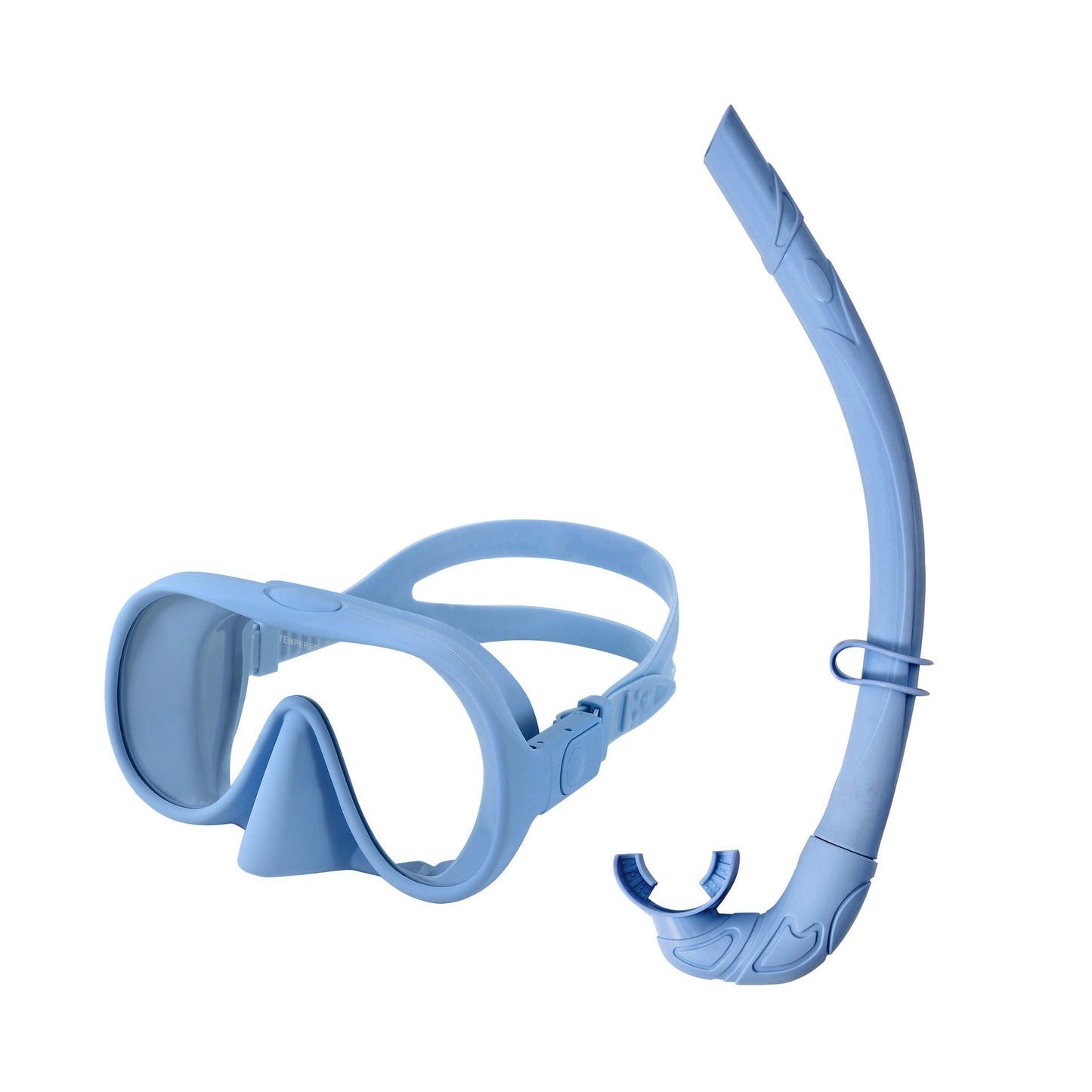 Large-Frame Anti-Fog Swim Goggles with Snorkel – Snorkeling Set