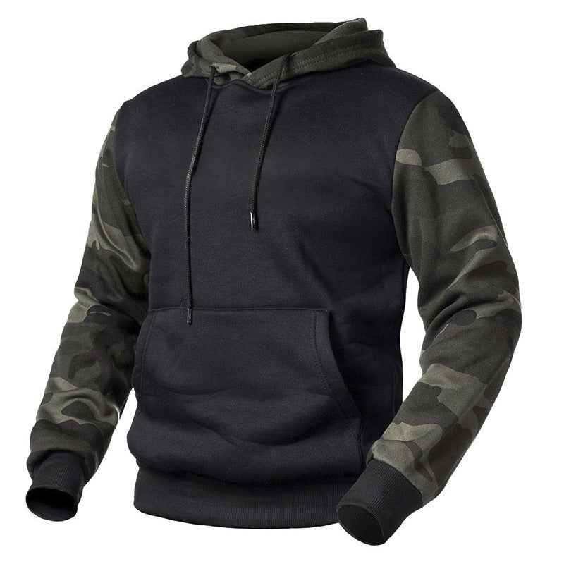 Men's Camouflage Pullover Sweatshirt – Casual Outdoor Sweatshirt