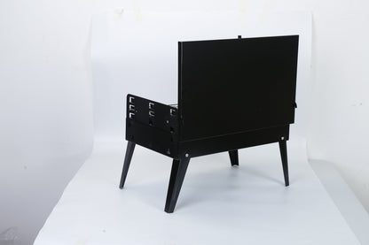 Portable Foldable Charcoal BBQ Grill – Suitcase-Style, 3 Height Settings