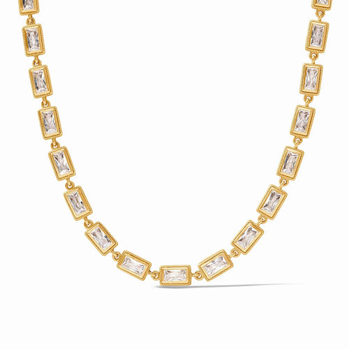 Baguette Tennis Necklace- cubic zirconia