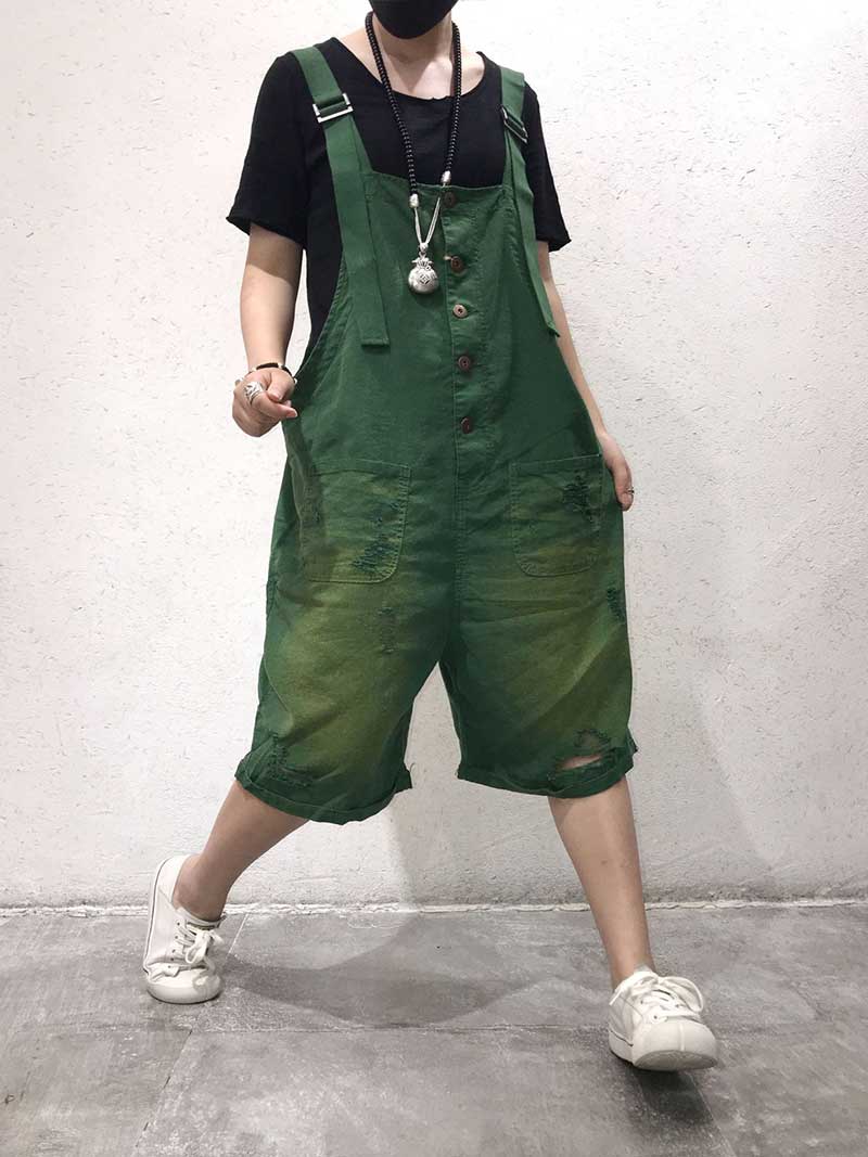 Soft Cotton Romper Overall Shorts  with Adjustable Straps | Eva Trends