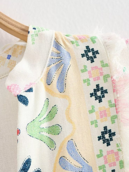Chic Summer Printed A-Line Dress for Women | Eva Trends