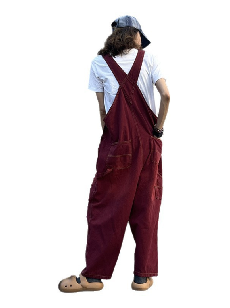 Elegant Distressed Denim Overalls for Women with Pockets - Eva Trends