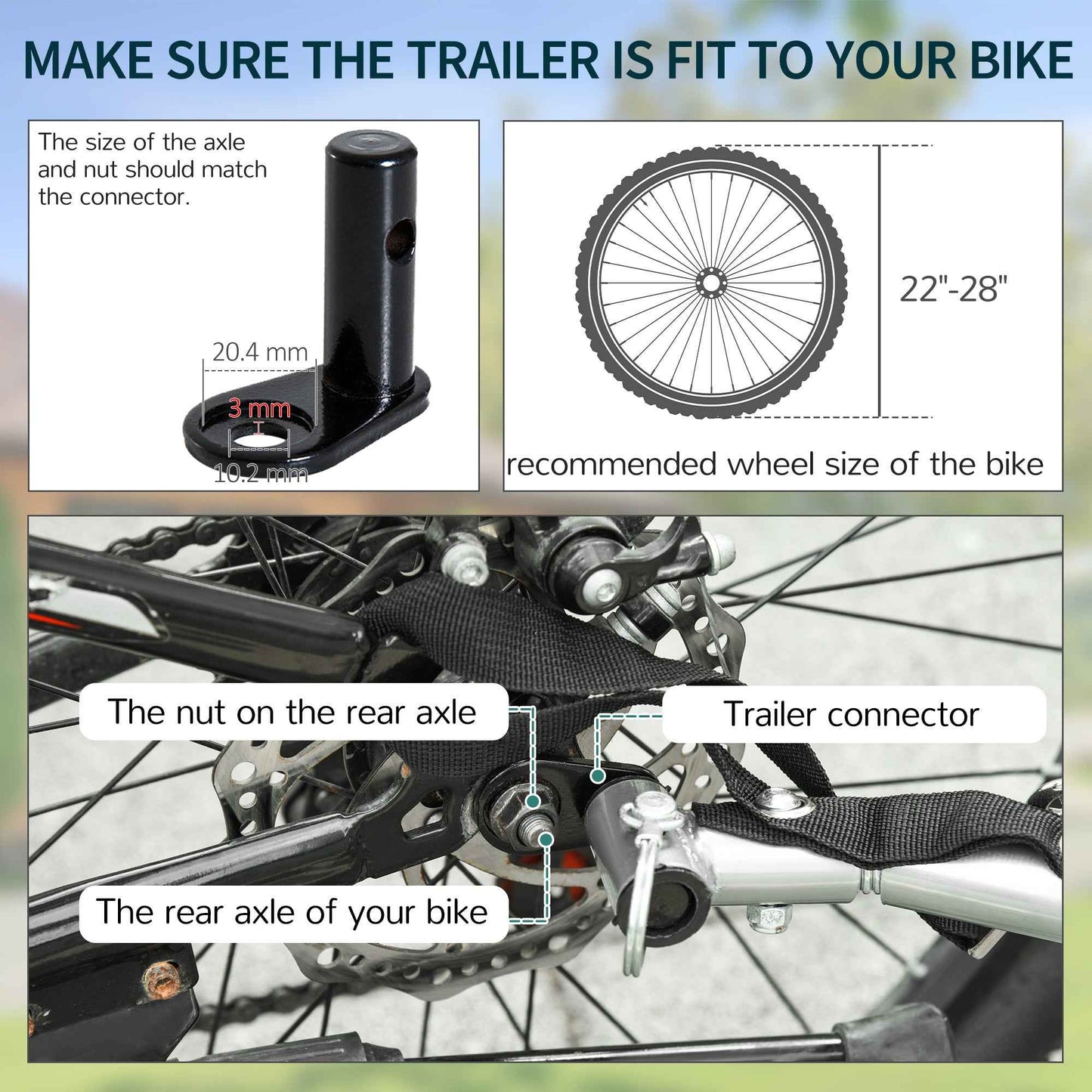 Bicycle Cargo Trailer | 88 lb Capacity, Removable Cover, Quick-Release 20" Wheels
