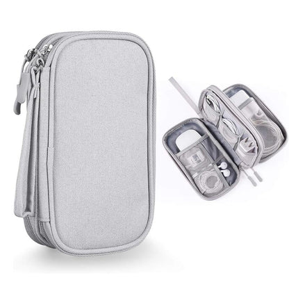 üî•Travel Cable Organizer Pouch, Double Layers All-in-One Storage Bag for Cord