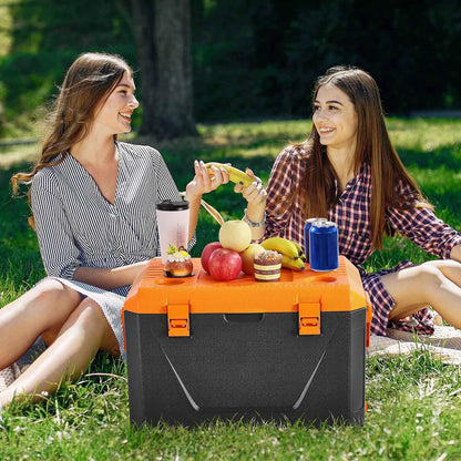Portable Hard Cooler 63QT | 90-Can Capacity with Cup Holder