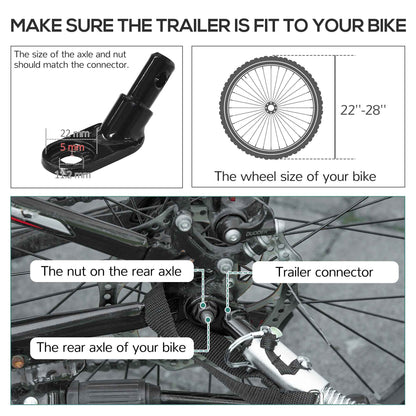 Bike Cargo Trailer & Wagon | 88 lb Capacity, Suspension & Triple Safety Visibility