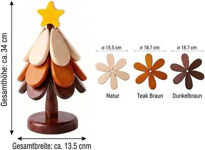 ü™µ Solid Wood Heat Resistant, Protect Table From Scalding - Tree Shaped Foldable Wooden TrivetüéÑ