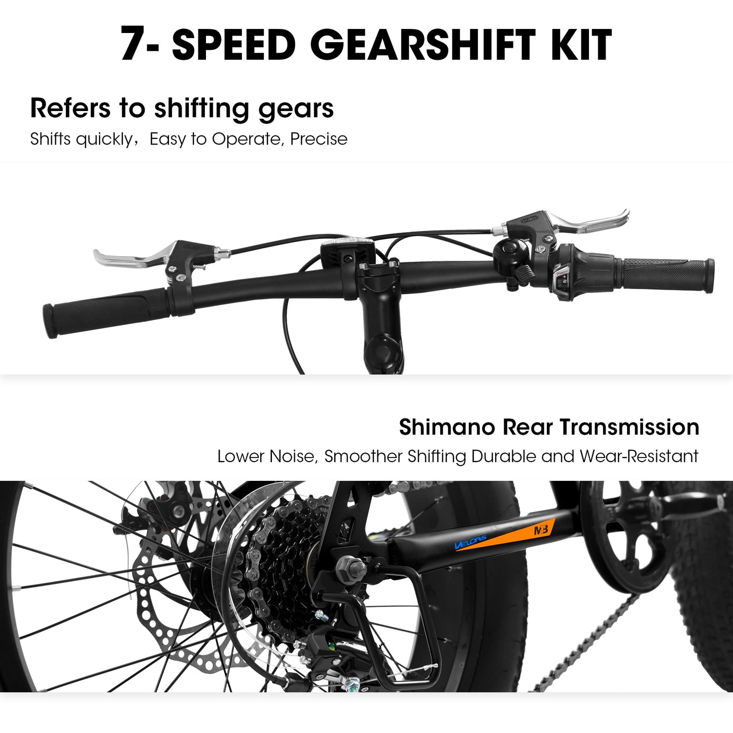 20" Fat Tire Mountain Bike | Full Shimano 7-Speed, Dual Disc Brakes & Front Suspension