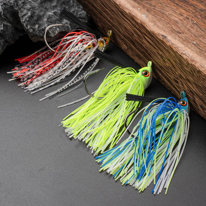 Anti-Snag Rotating Sequin Jig Lure – Weedless Fishing Lure