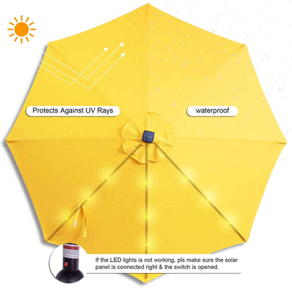 7ft Outdoor Patio Umbrella with Tilt & Crank – UV-Resistant Sun Shade