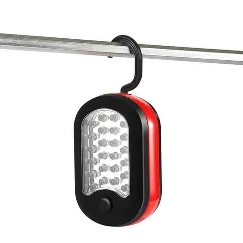 Compact Magnetic Work Light with Hook – 27 LED Camping Flashlight