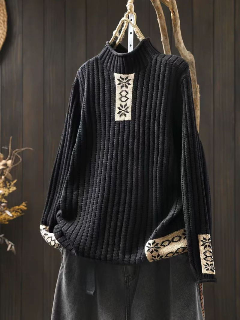 Cozy Women's Turtleneck Soft Knit Sweater | Eva Trends
