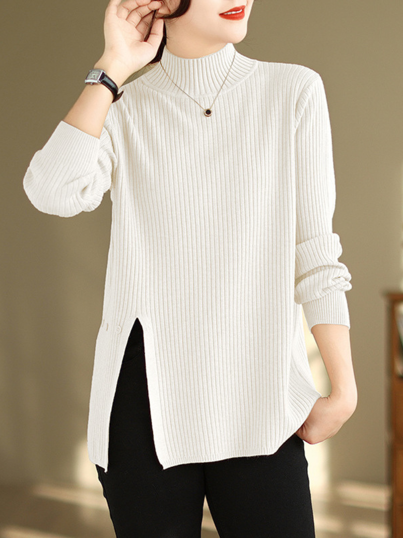 Cozy Women's Knitted Turtleneck Sweater | Eva Trends