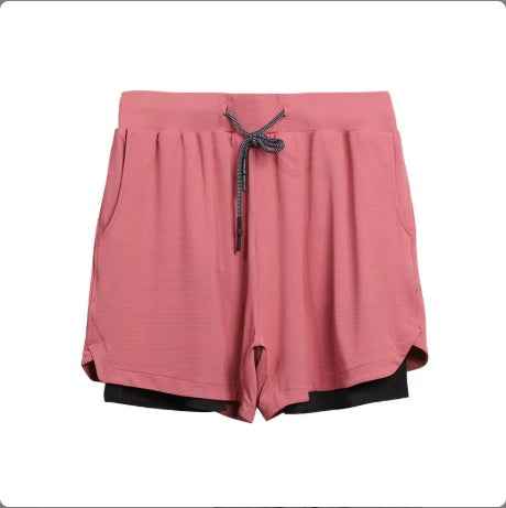 Men's 2-in-1 Quick Dry Gym Shorts – Built-In Liner, Drawstring, 5 Colors, M–3XL