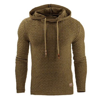 Men's Pullover Hoodie Sweatshirt – 9 Colors, Sizes S–3XL, Cotton Blend