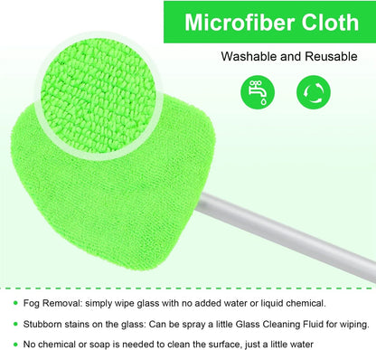 üî•Microfiber Car Windshield Cleaning Tool with Extendable Handle