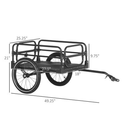Bike Cargo Trailer & Wagon | 88 lb Capacity, Suspension & Triple Safety Visibility