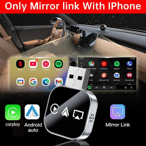 üì∂  2026 Upgrade 3 in 1 Screen Mirror iOS Phone, wired to wireless Carplay adapter