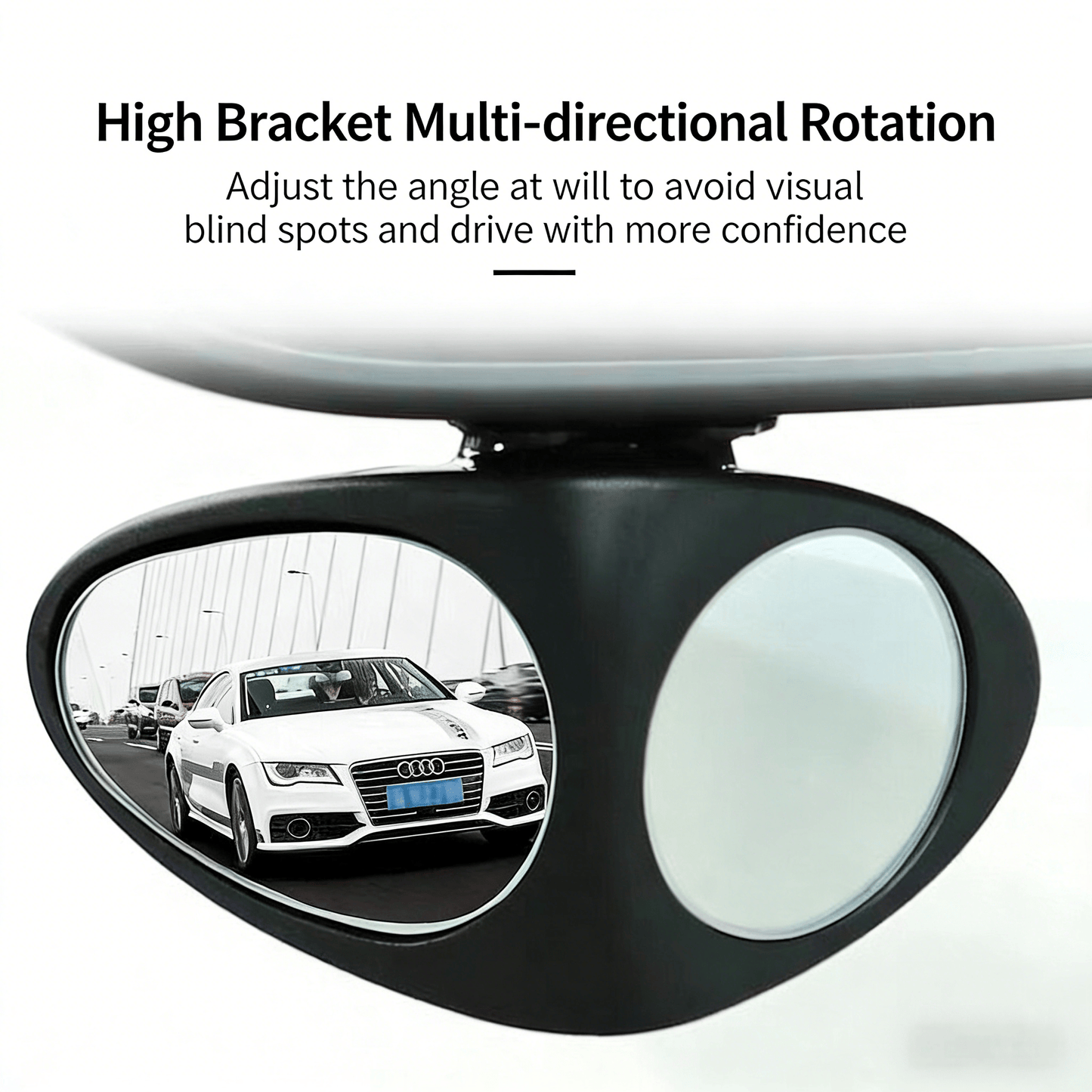 Dailyardtool¬Æ HD Car Blind Spot Elimination Mirror - 360¬∞ Rotatable, Rain/Fog Resistant