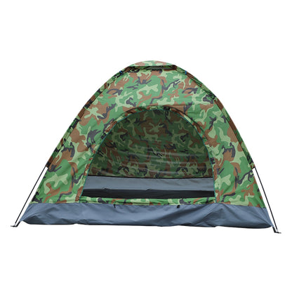 3–4 Person Camouflage Dome Camping Tent – UV-Proof 180T Polyester with Fiberglass Poles & Carry Bag