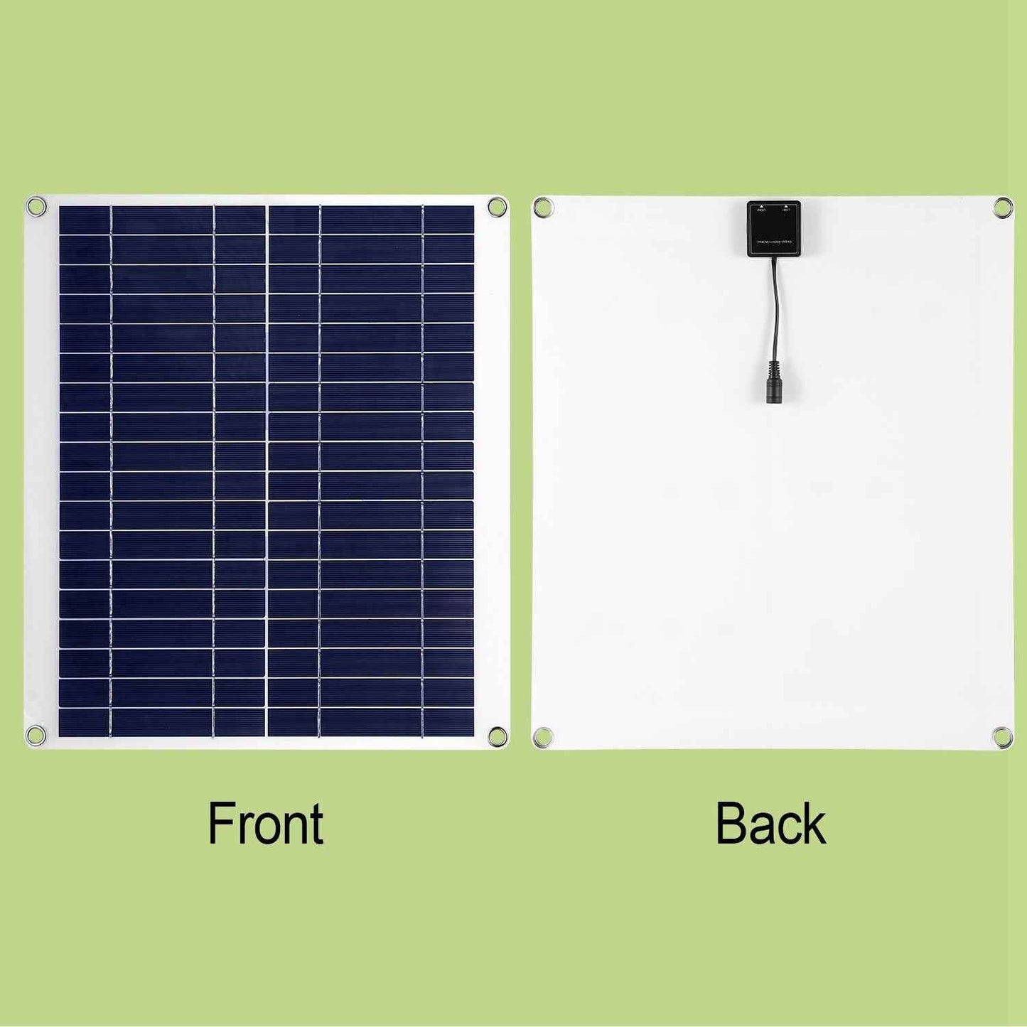 25W Flexible Solar Panel Charger – IP68 Waterproof, 12V with Dual USB Ports for RV, Car, Boat & Camping