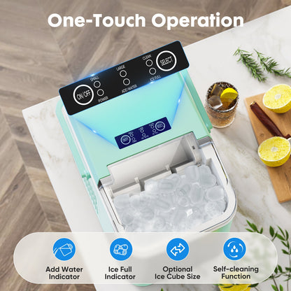 Portable Countertop Ice Maker | 26 lbs/Day, 2 Ice Sizes, Self-Cleaning