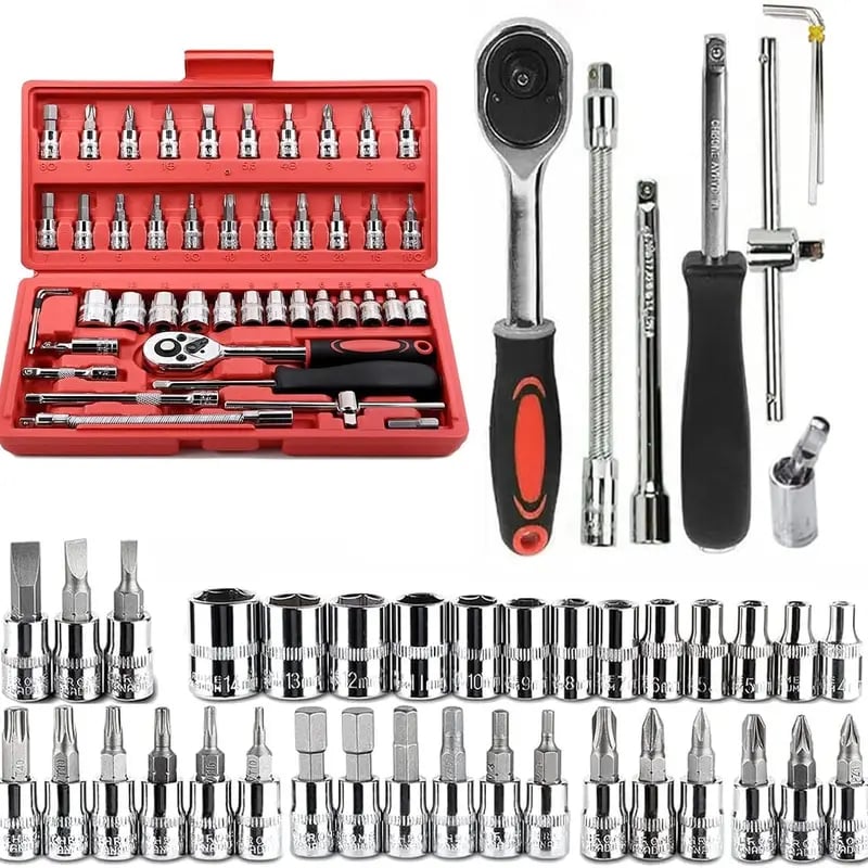 Dailyardtool¬Æ 46Pcs Car Repair Machinery Tools Set