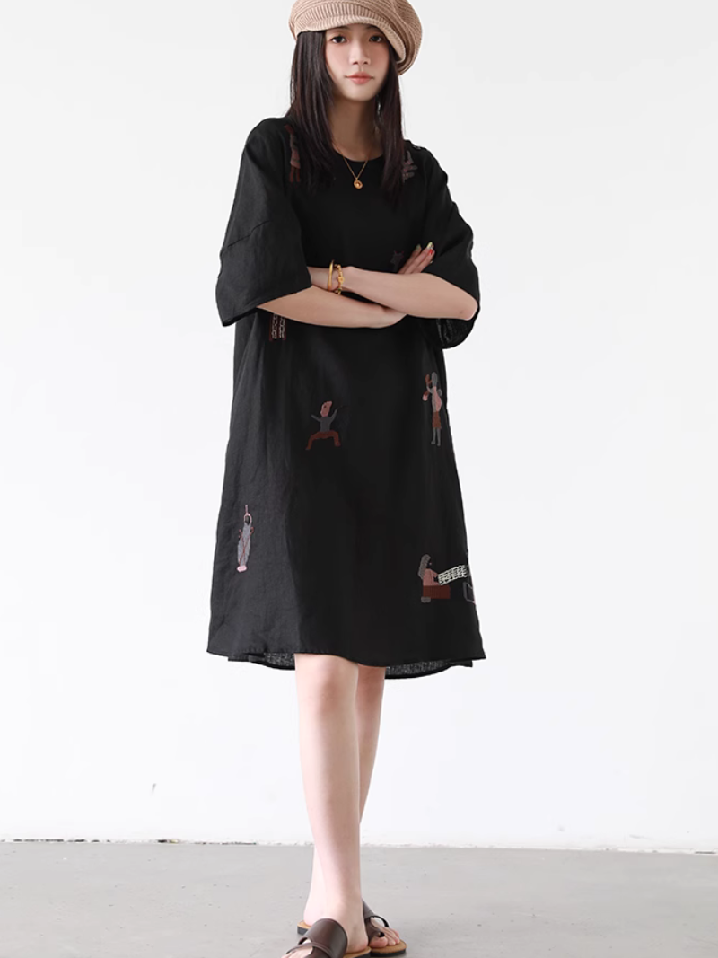 Stylish Summer Printed A-Line Dress | Eva Trends
