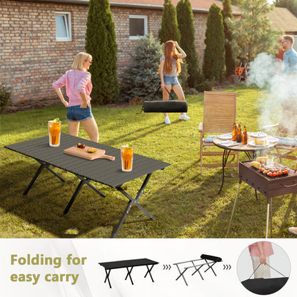Foldable Roll-Up Camping Table – Lightweight Portable Outdoor Table