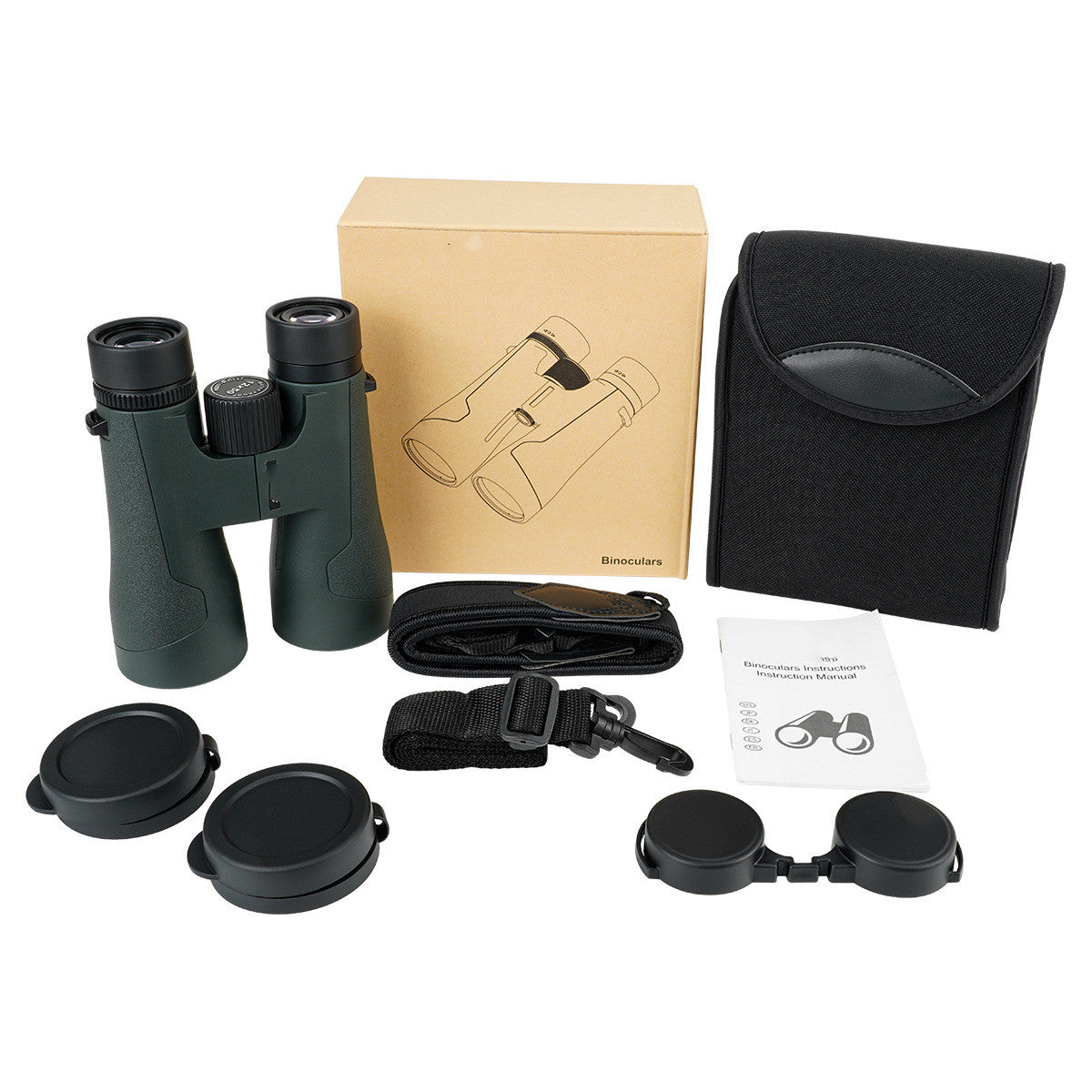 SA203 12x50 IPX7 Waterproof Binoculars – BAK4 Roof Prism, Full Multi-Layer Coating