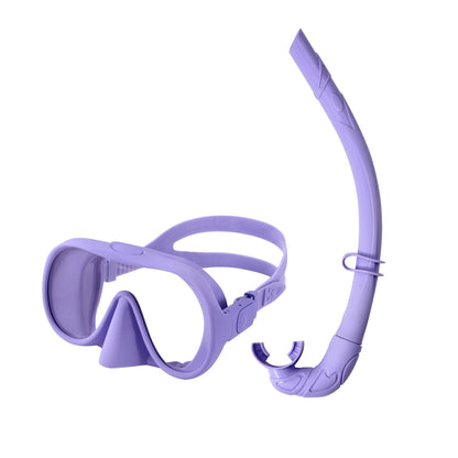 Large-Frame Anti-Fog Swim Goggles with Snorkel – Snorkeling Set