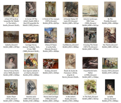 79 Painting Images by Giovanni Boldini Italian, 1842-1931 - Tibetan Buddhist thangka, front view