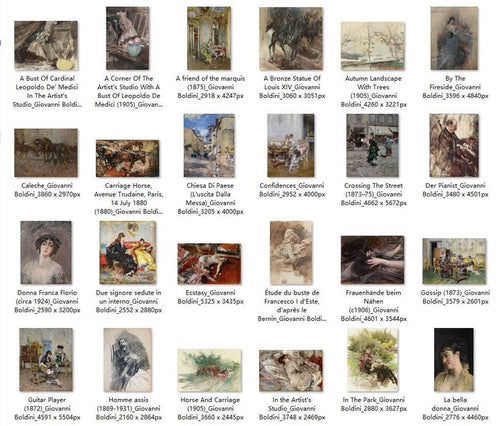 79 Painting Images by Giovanni Boldini Italian, 1842-1931 - Tibetan Buddhist thangka, front view