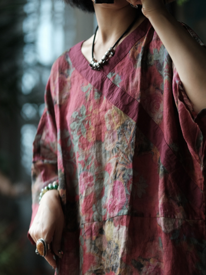 Women's Summer Stylish Relaxed Loose Printed Dress