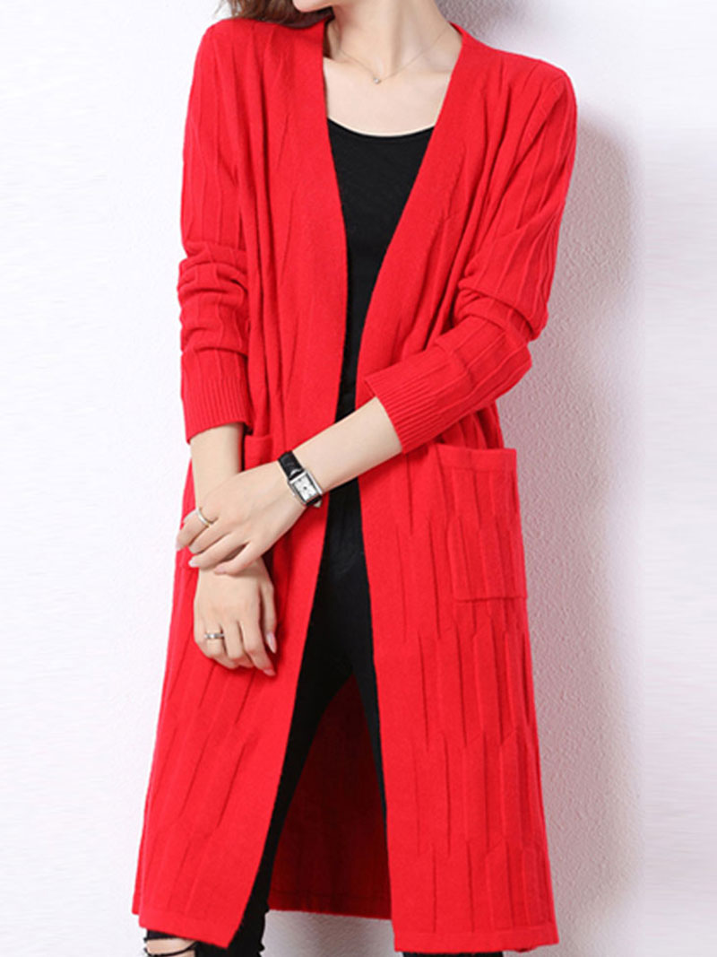 Chic Women's Long Knitted Cardigan | Eva Trends