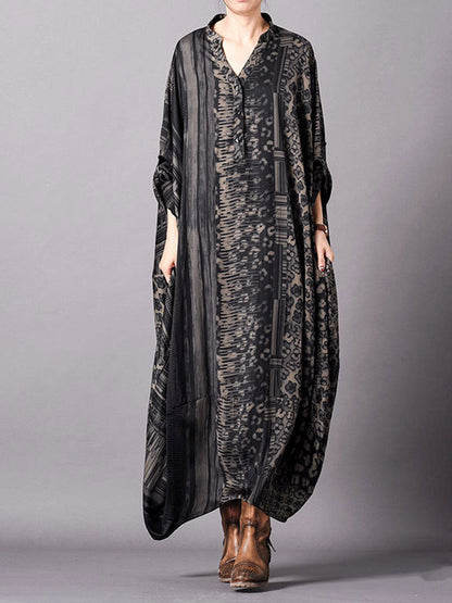 Elegant Women's Print Maxi Dress | Eva Trends