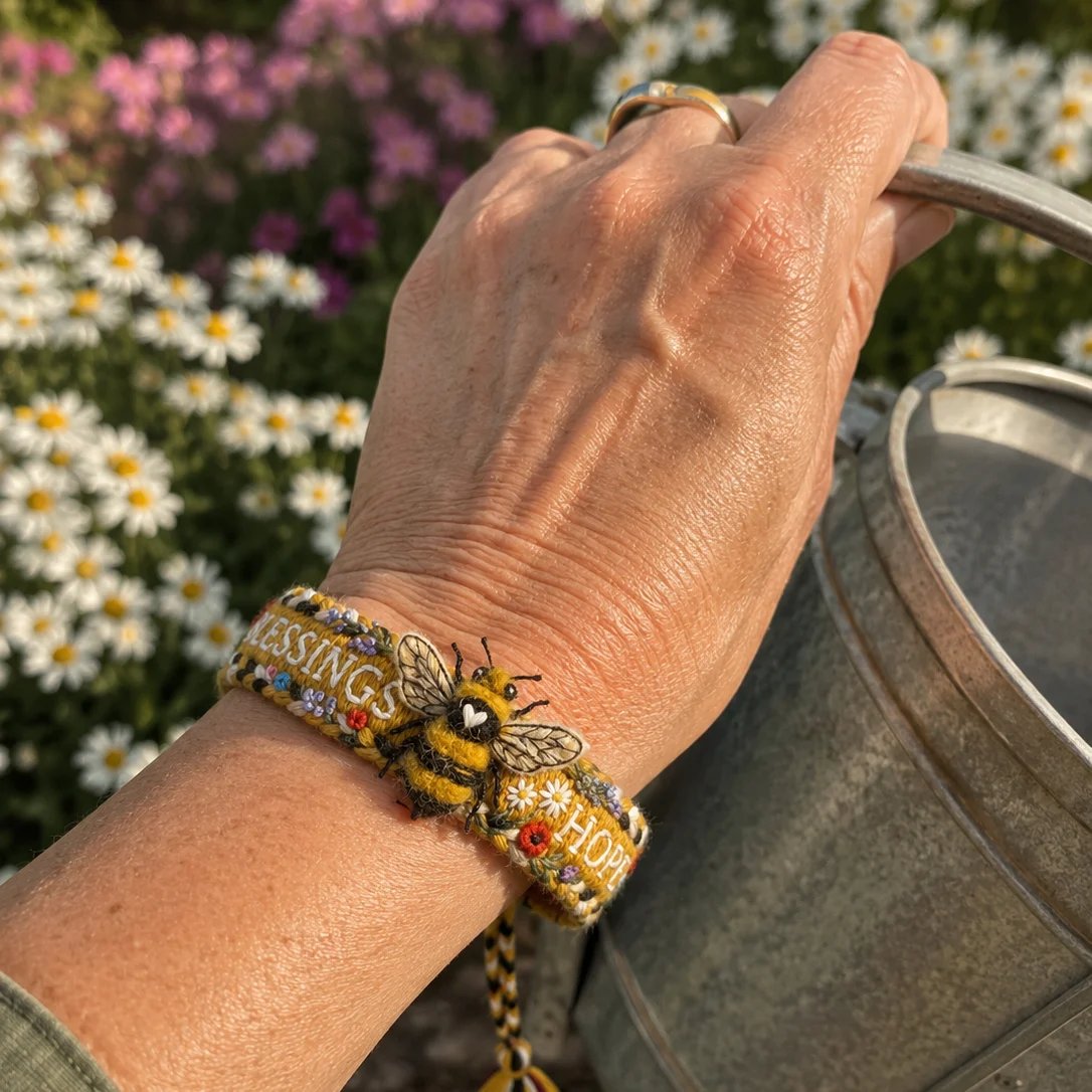 üåºBlessings & Hope üêù2026 Limited Edition Handmade Honey Bee Woven Bracelet