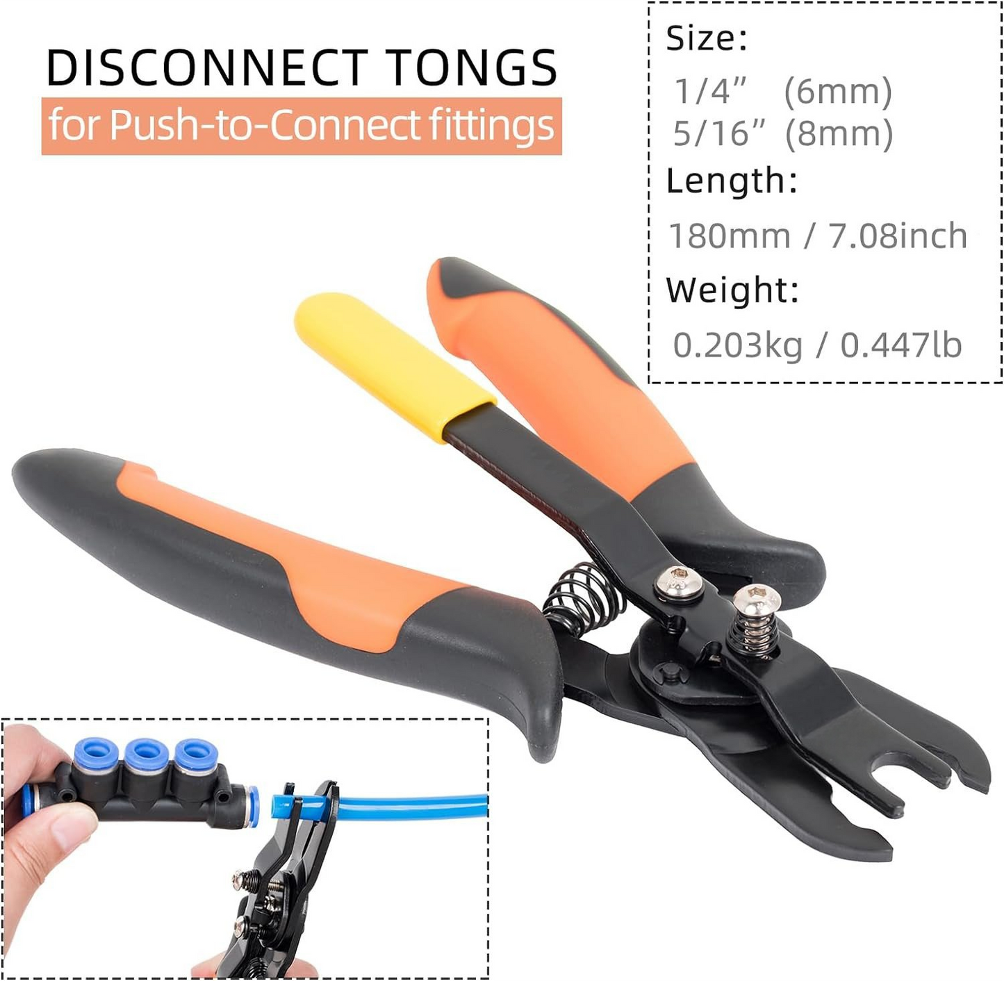 Dailyardtool¬Æ Push to Connect Fittings Disconnect Tong Tool