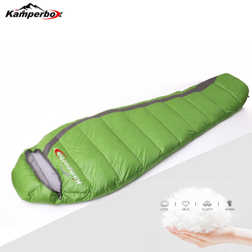 Ultralight White Duck Down Sleeping Bag – Comfort Rated to 5°C / 41°F