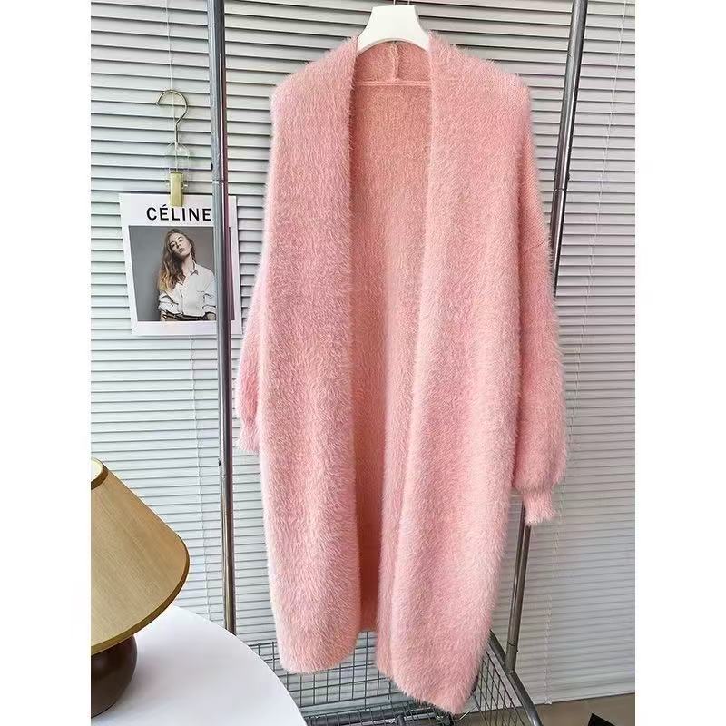 Women's Oversized Puff-Sleeve Open-Front Cardigan Coat – 7 Colors