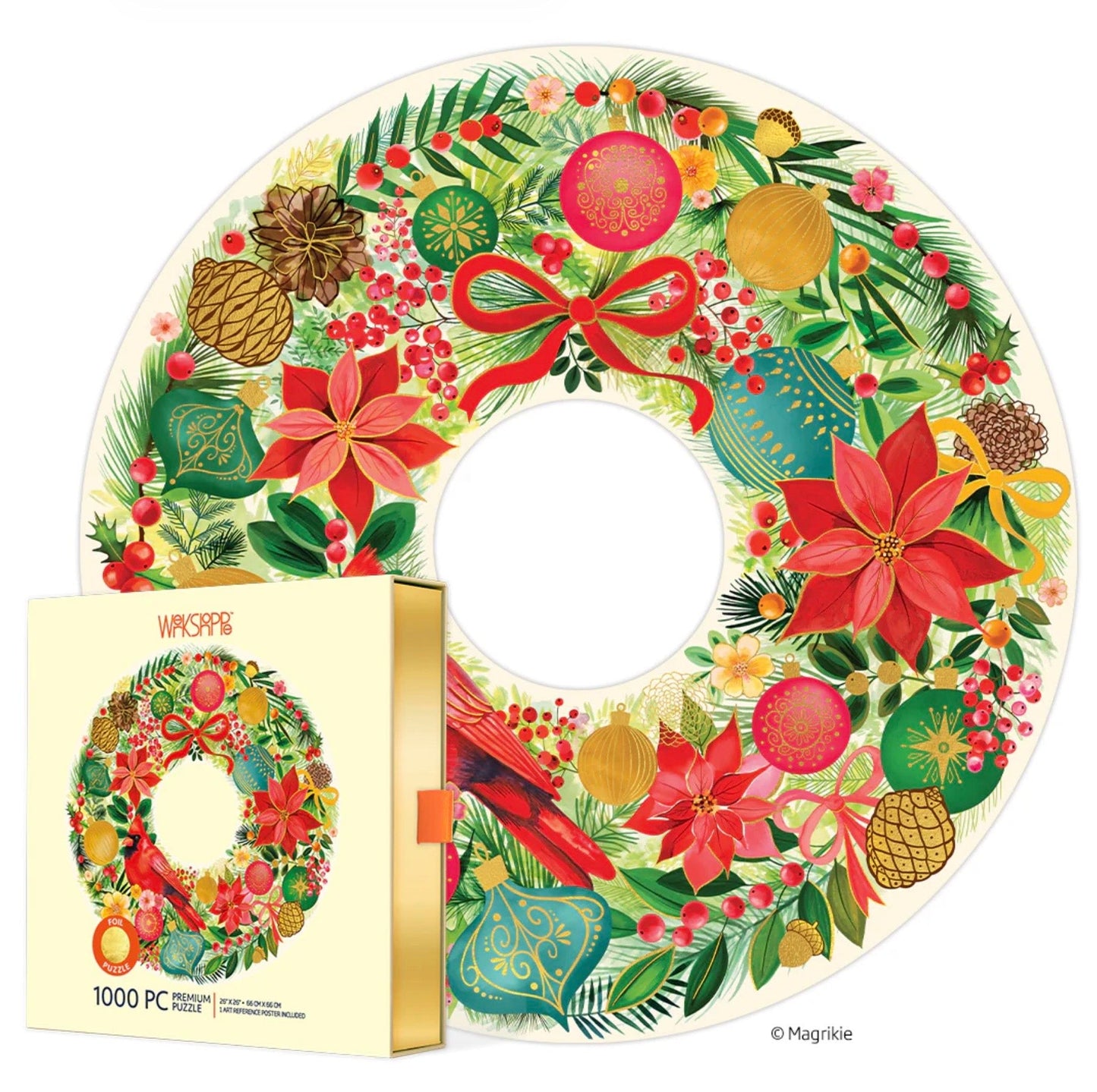 1000 piece wreath puzzle