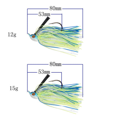 Anti-Snag Rotating Sequin Jig Lure – Weedless Fishing Lure