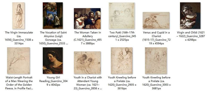 83 Painting Images by Guercino Italian, 1591-1666 - Tibetan Buddhist thangka, view 4